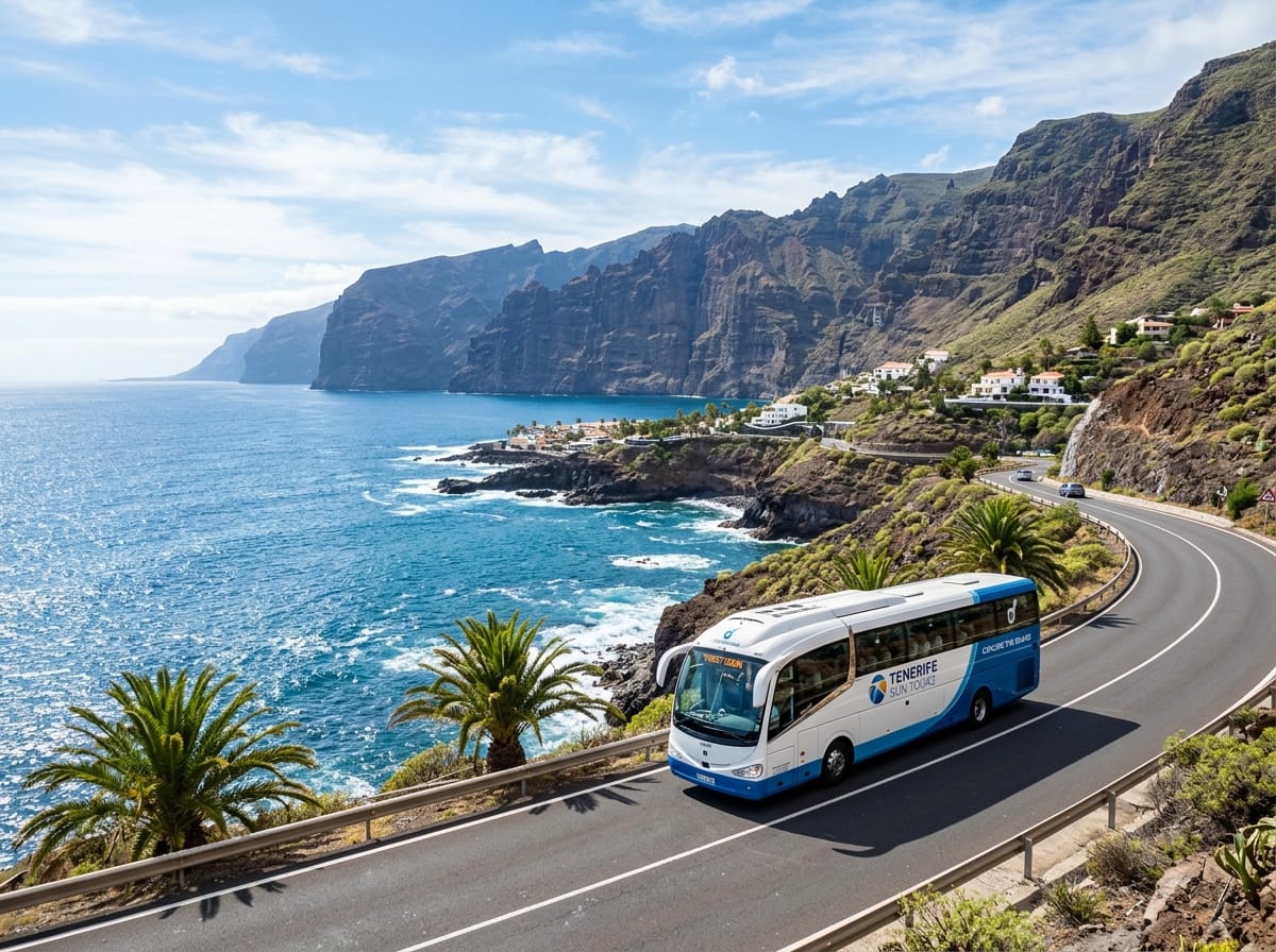 Scenic Tenerife coastal coach transfer to Loro Parque